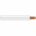 Unified Wire & Cable 8 AWG UL THHN Building Wire, Bare copper, 19 Strand, PVC, 600V, White, Sold by the FT 000000000020489105